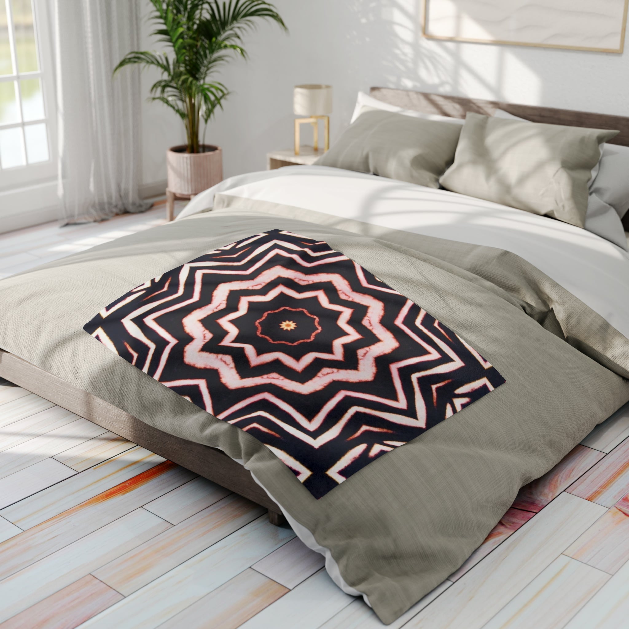 “A-BYSS” Cymatic Arctic Fleece Blanket