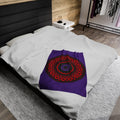“VESI-2” Cymatic Velveteen Blanket (Purple)