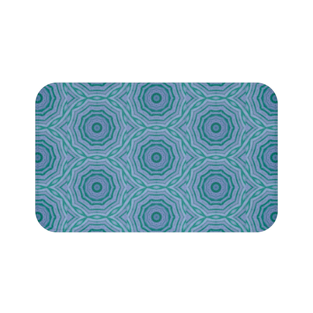 "GR33N3RY" Cymatic Print Bath Mat