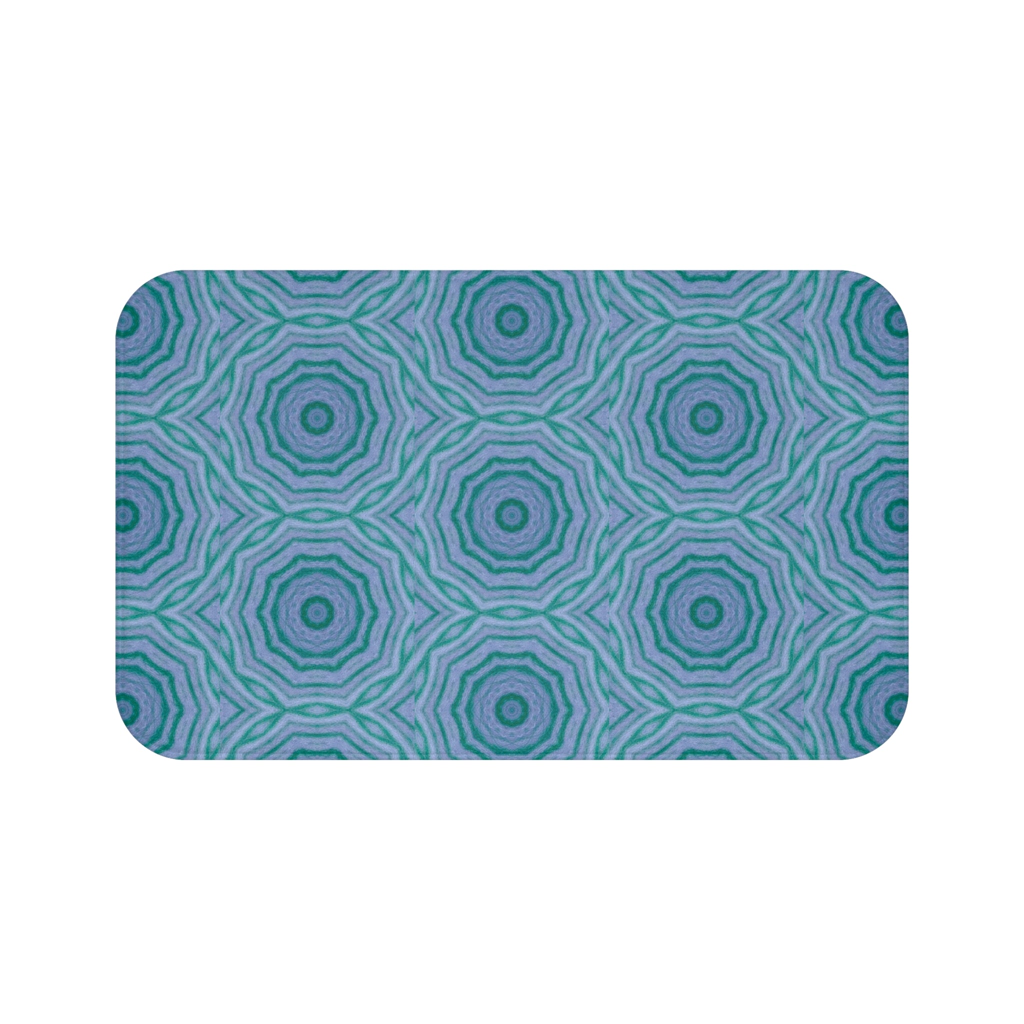 "GR33N3RY" Cymatic Print Bath Mat
