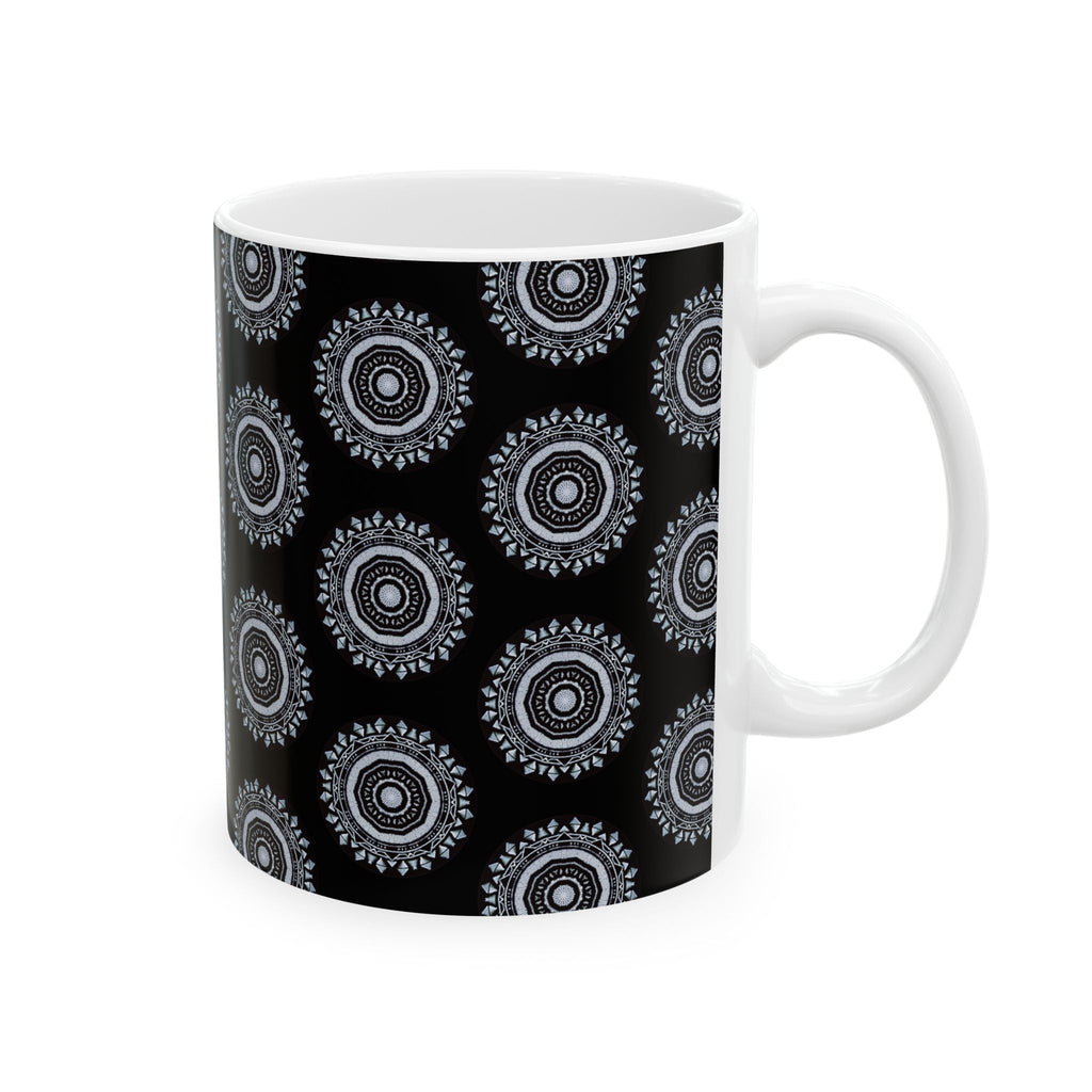 “MAYA” Cymatic AOP Ceramic Mug (Black)