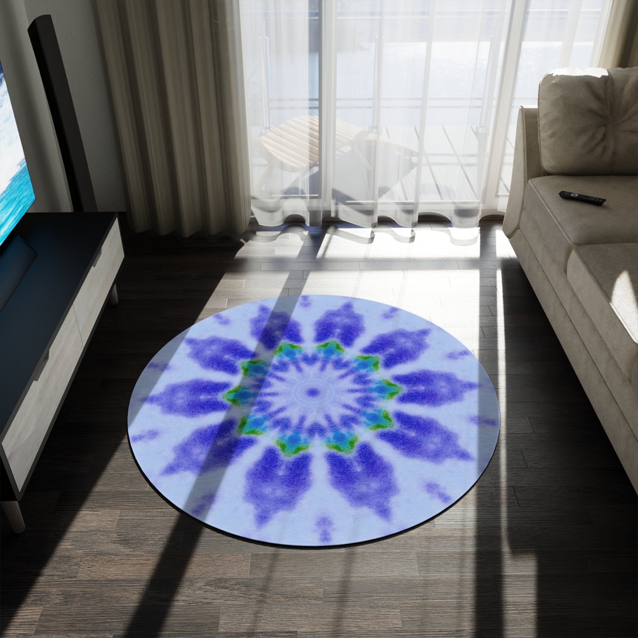 “LOTUS” Cymatic Round Rug