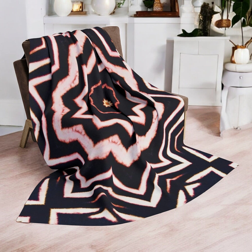 “A-BYSS” Cymatic Arctic Fleece Blanket